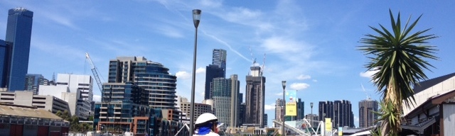 Auf der „golden mile“ in Melbourne